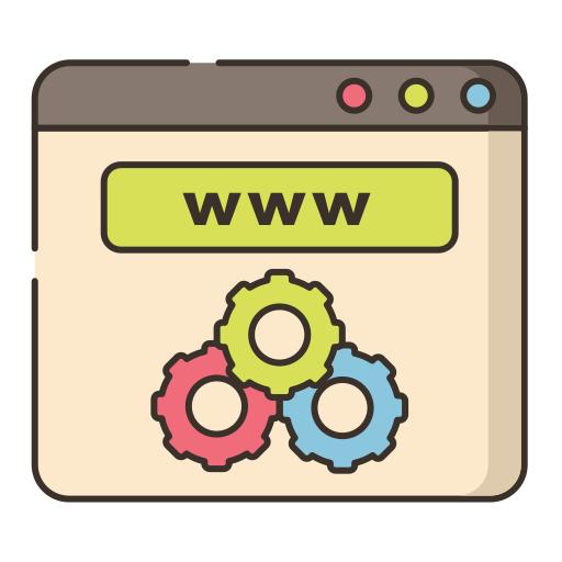 web entwicklung Flaticons Lineal Color icon