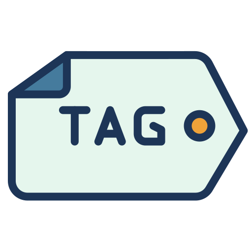 Tag Generic color lineal-color icon