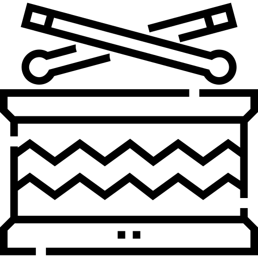 trommel Detailed Straight Lineal icoon