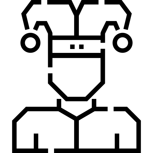 buffone Detailed Straight Lineal icona