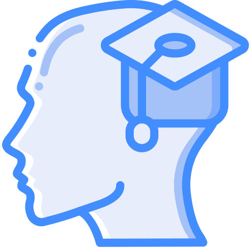 교육 Basic Miscellany Blue icon
