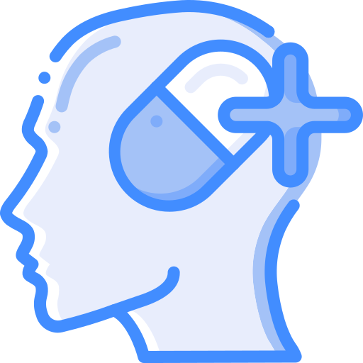 メンタルヘルス Basic Miscellany Blue icon