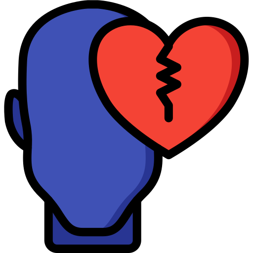 Broken heart Basic Miscellany Lineal Color icon