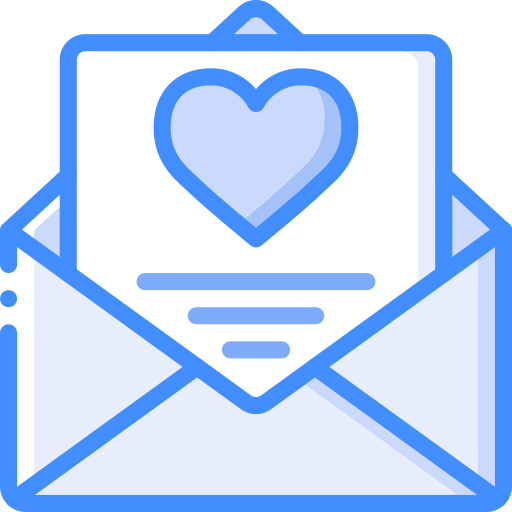 carta de amor Basic Miscellany Blue icono
