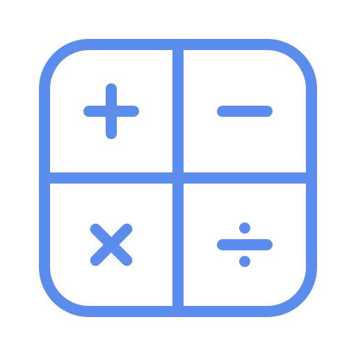 Калькулятор Generic outline иконка