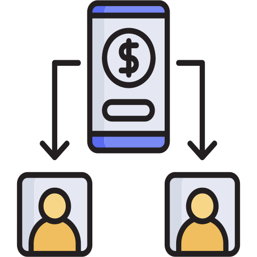 Peer to peer lending Generic color lineal-color icon