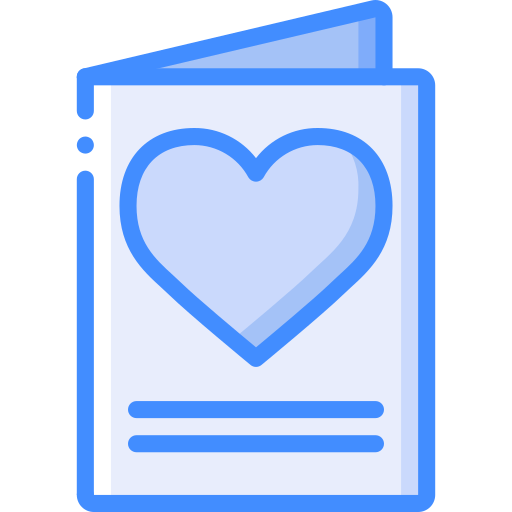 carta de amor Basic Miscellany Blue icono