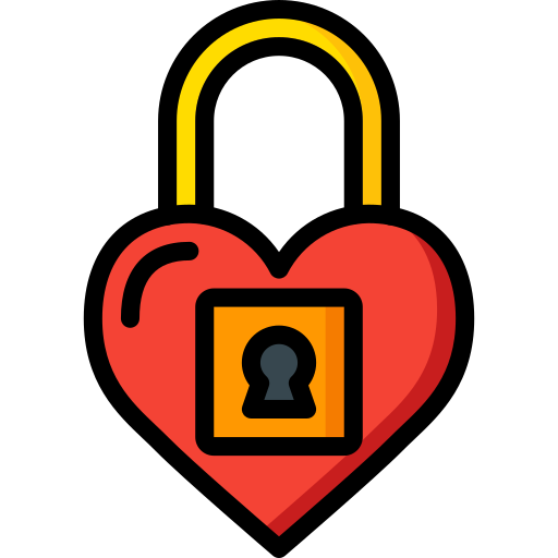Heart lock Basic Miscellany Lineal Color icon