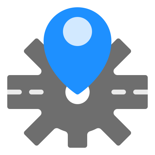 Road map Berkahicon Flat icon