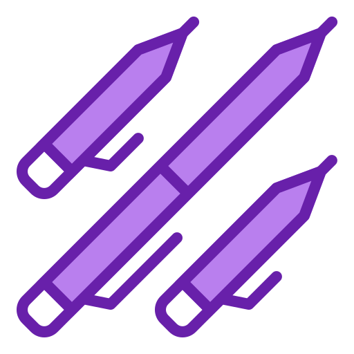długopisy Berkahicon Lineal Color ikona