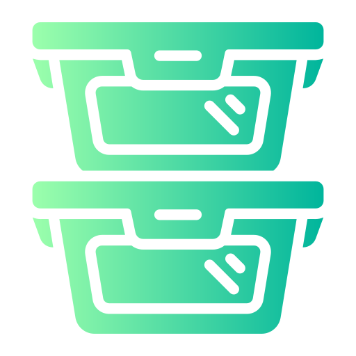 Пищевых контейнеров Generic gradient fill иконка