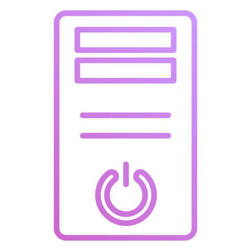 컴퓨터 케이스 Generic gradient outline icon