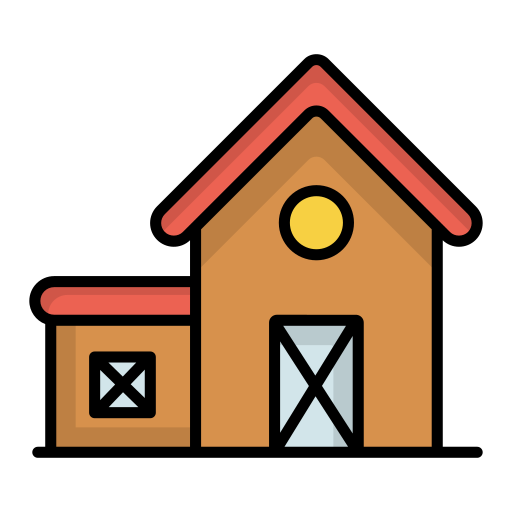 dom wiejski Generic color lineal-color ikona