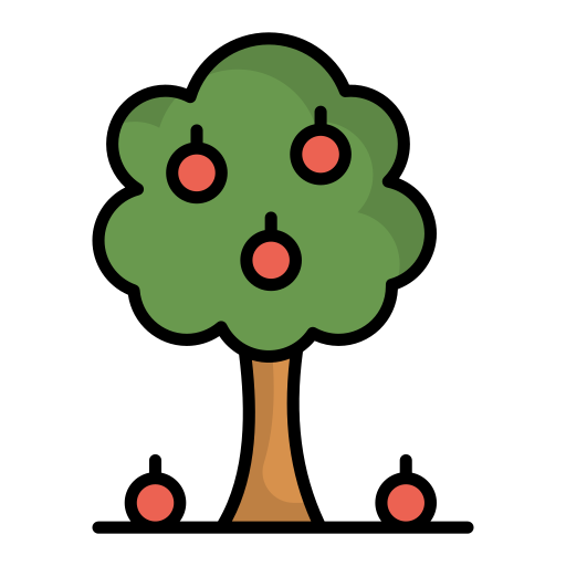 Фруктовое дерево Generic color lineal-color иконка