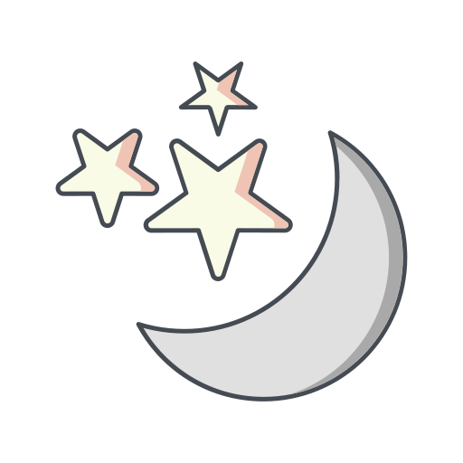 luna Generic color lineal-color icona