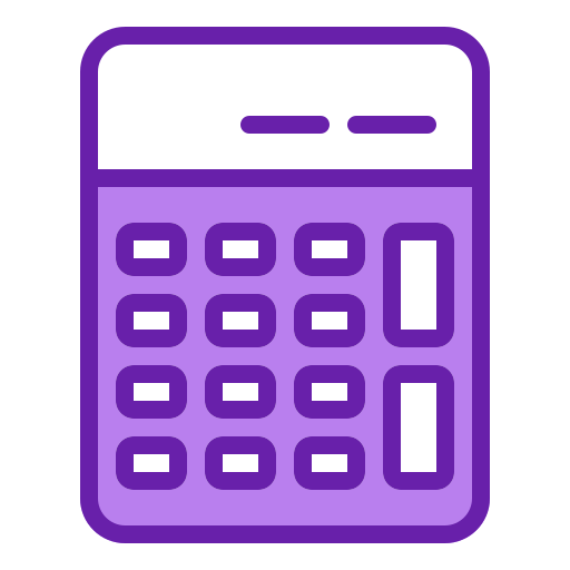 kalkulator Berkahicon Lineal Color ikona