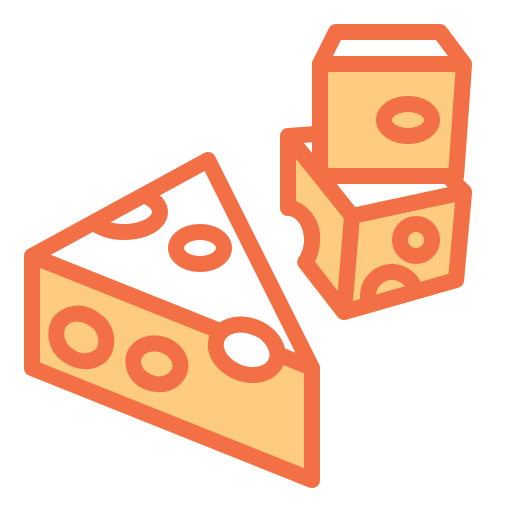 치즈 Berkahicon Lineal Color icon