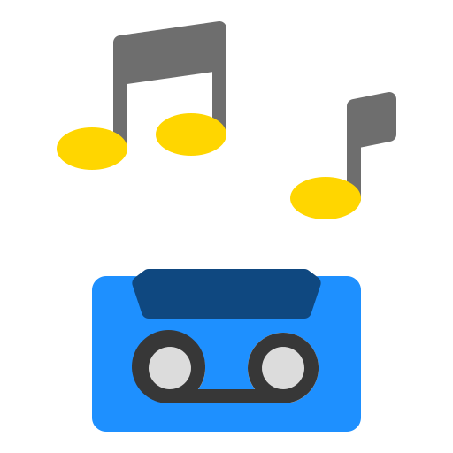 Cassette tape Berkahicon Flat icon