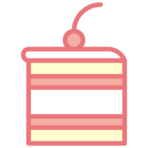 ciasto Berkahicon Lineal Color ikona