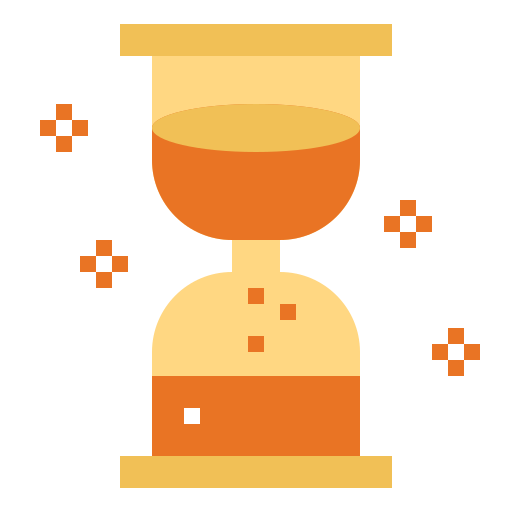 Hourglass Smalllikeart Flat icon