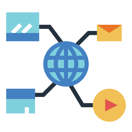 Network Smalllikeart Flat icon