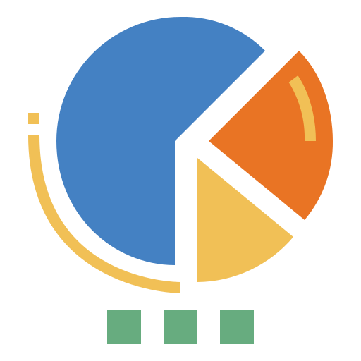 Gráfico circular Smalllikeart Flat icono