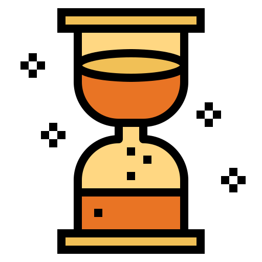 Reloj de arena Smalllikeart Lineal Color icono