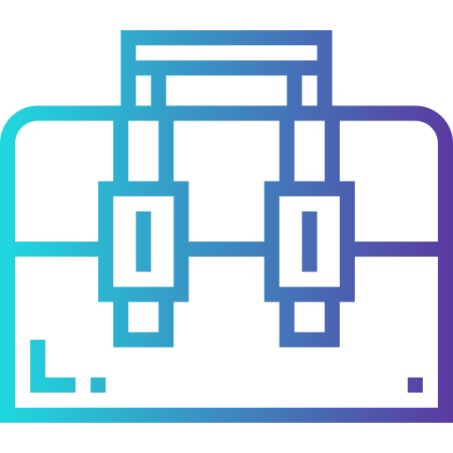 서류 가방 Smalllikeart Gradient icon