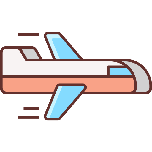 Transporte aéreo Flaticons Lineal Color icono