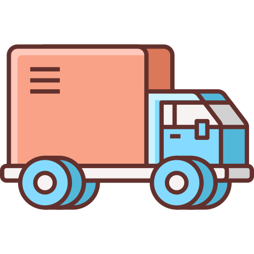 camion de livraison Flaticons Lineal Color Icône