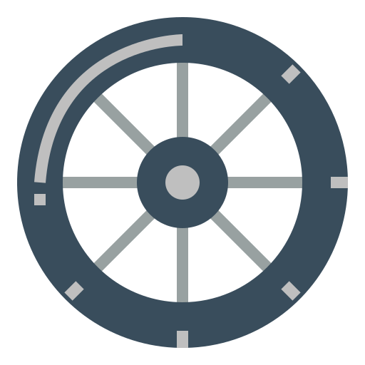 Wheel Smalllikeart Flat icon
