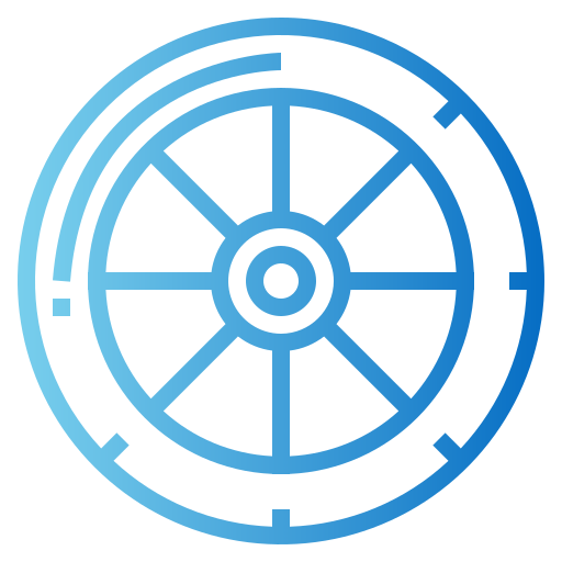 Wheel Smalllikeart Gradient icon