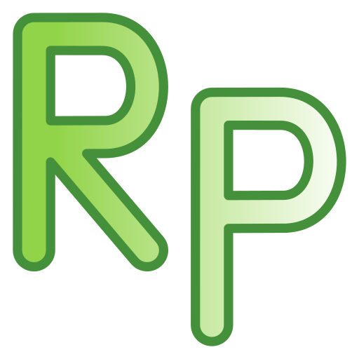 Indonesian rupiah Generic gradient lineal-color icon