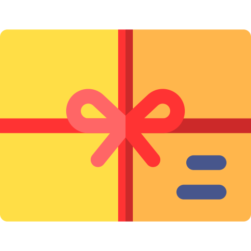 tarjeta de regalo Basic Rounded Flat icono