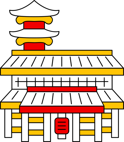tempio sensoji Generic color lineal-color icona