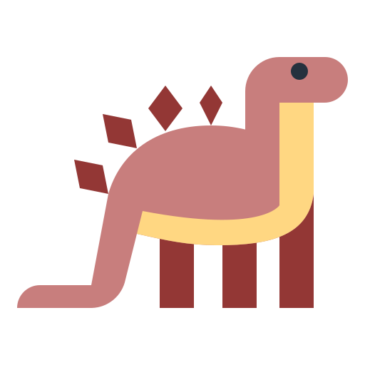 stegosauro Smalllikeart Flat icona