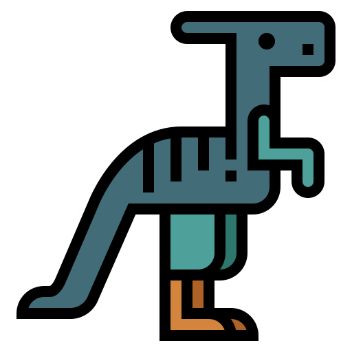 Parasaurolophus Smalllikeart Lineal Color icon