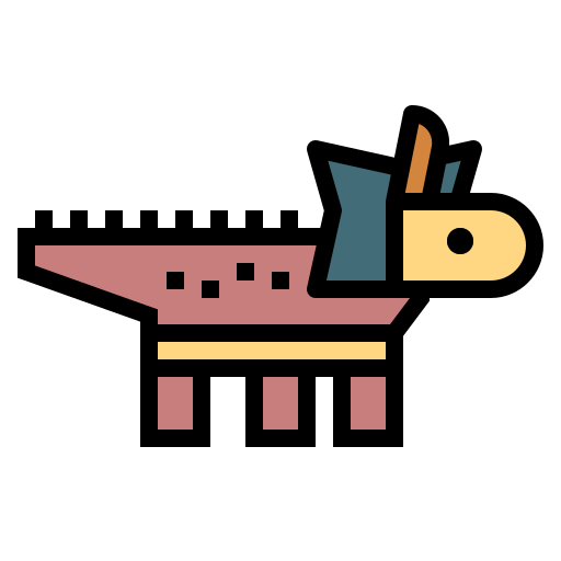 styracosaurus Smalllikeart Lineal Color icon