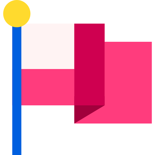Flag Basic Straight Flat icon