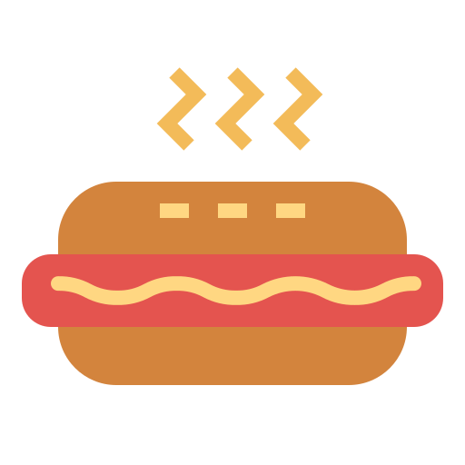 Hot dog Smalllikeart Flat icon