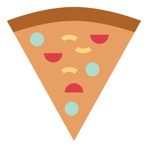 pizza Smalllikeart Flat icon