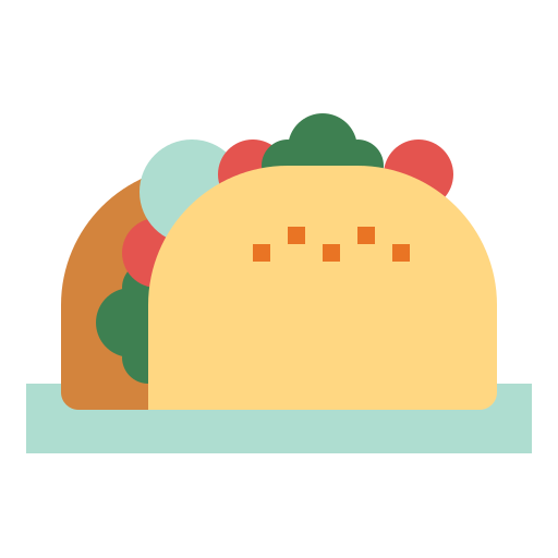 taco Smalllikeart Flat icon