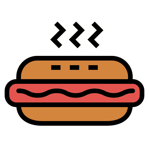 hotdog Smalllikeart Lineal Color icon