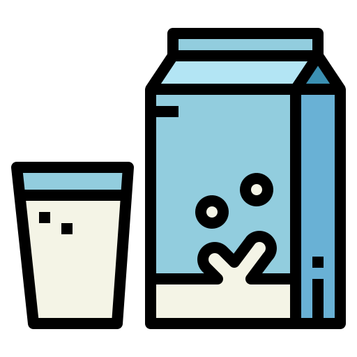 latte Smalllikeart Lineal Color icona
