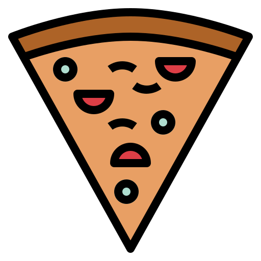 Pizza Smalllikeart Lineal Color icon