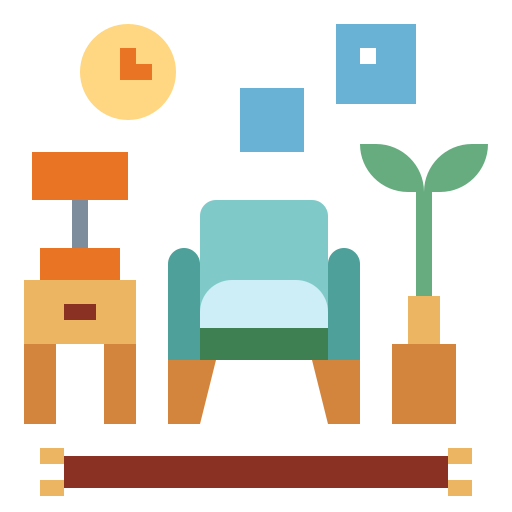 mobili e casalinghi Smalllikeart Flat icona
