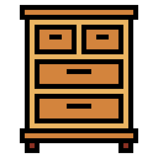 Drawer Smalllikeart Lineal Color icon