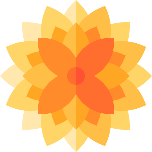 Crisantemo Basic Straight Flat icono