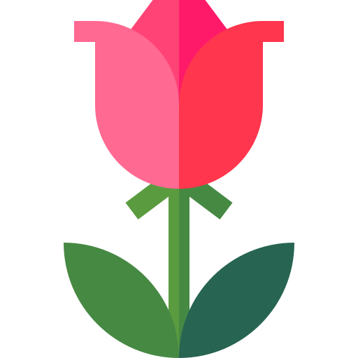 Rosa Basic Straight Flat icono