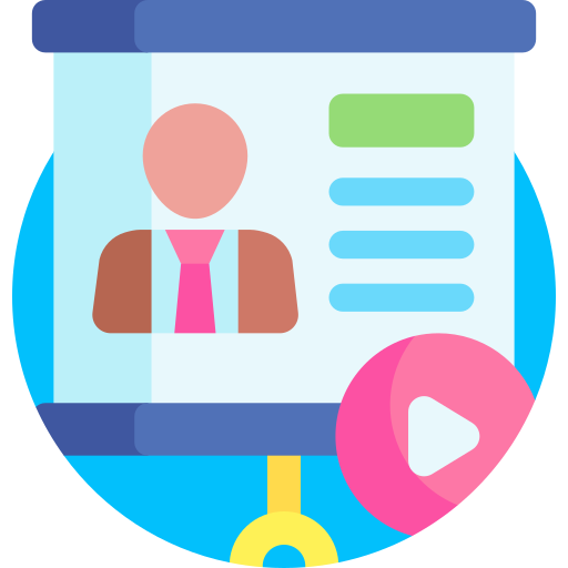 Video lecture Detailed Flat Circular Flat icon